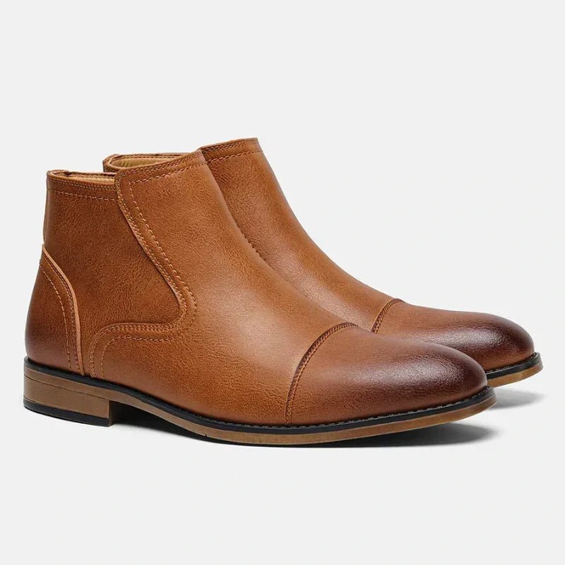 Botina Masculina em Couro Benedetti Earth - hecrafted