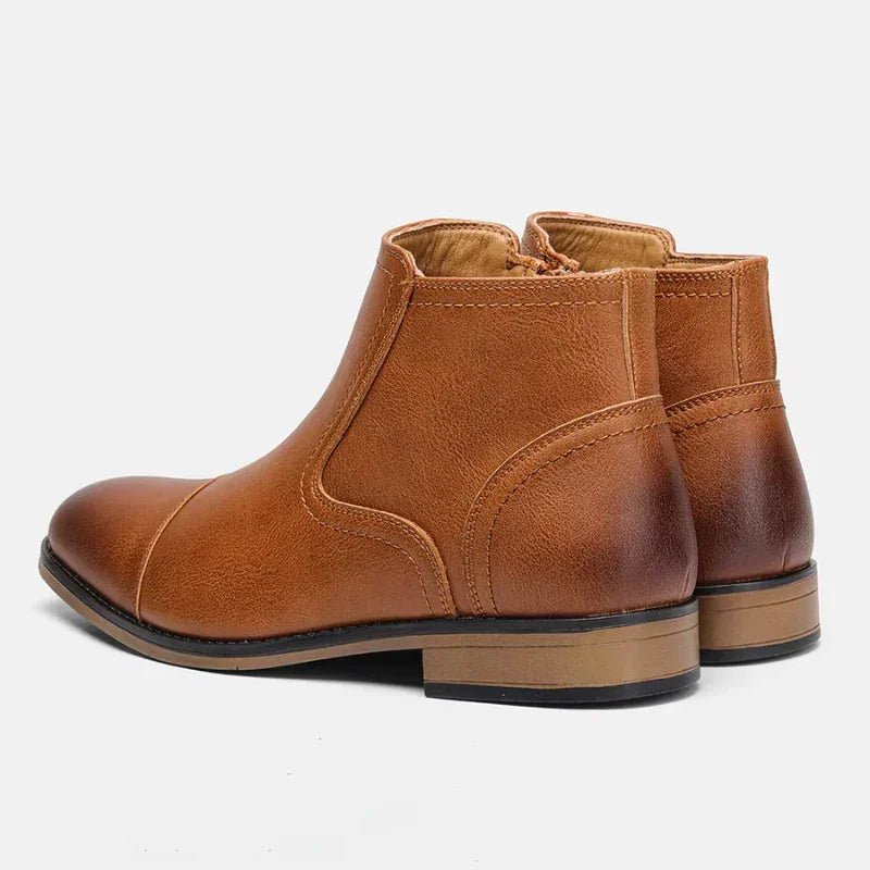 Botina Masculina em Couro Benedetti Earth - hecrafted