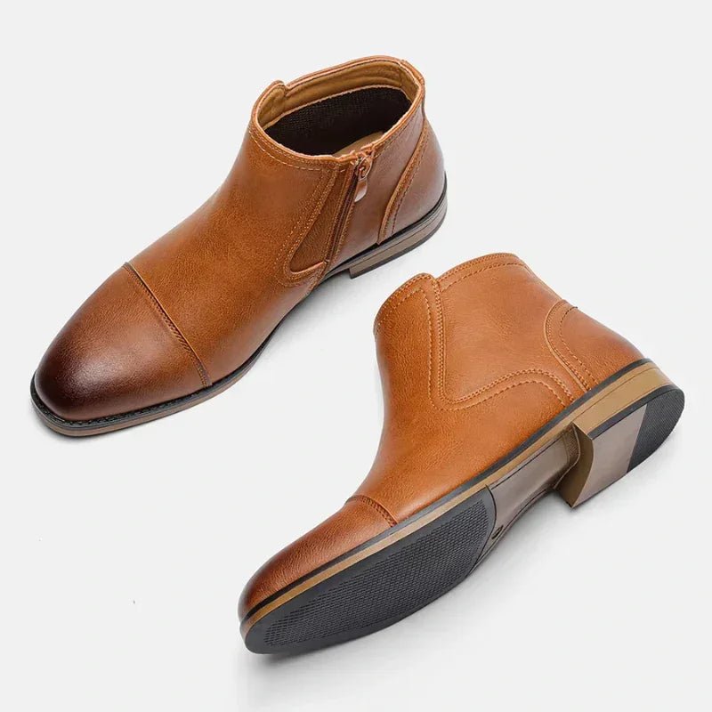 Botina Masculina em Couro Benedetti Earth - hecrafted
