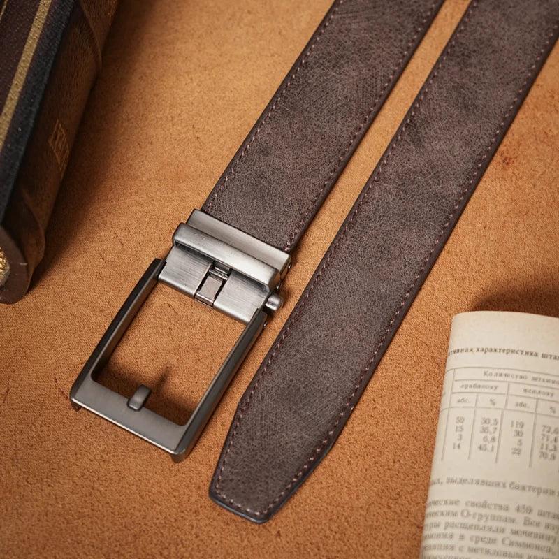 Cinto Masculino Social Automático Modena - Café - hecrafted