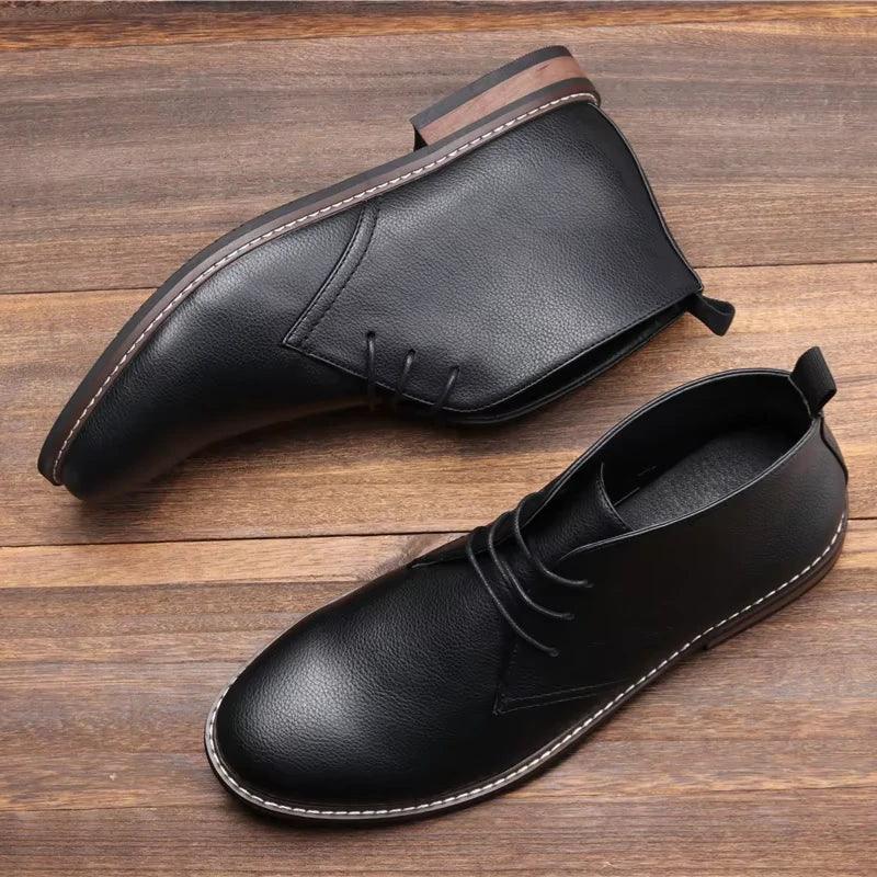 Botina Masculina em Couro Bianchi - hecrafted
