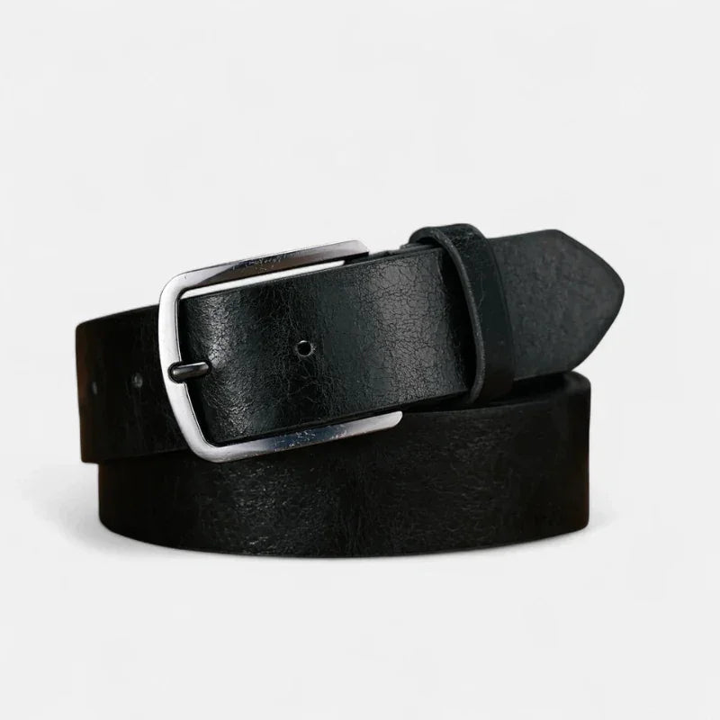 Cinto Masculino de Couro Rossi - Ônix - hecrafted