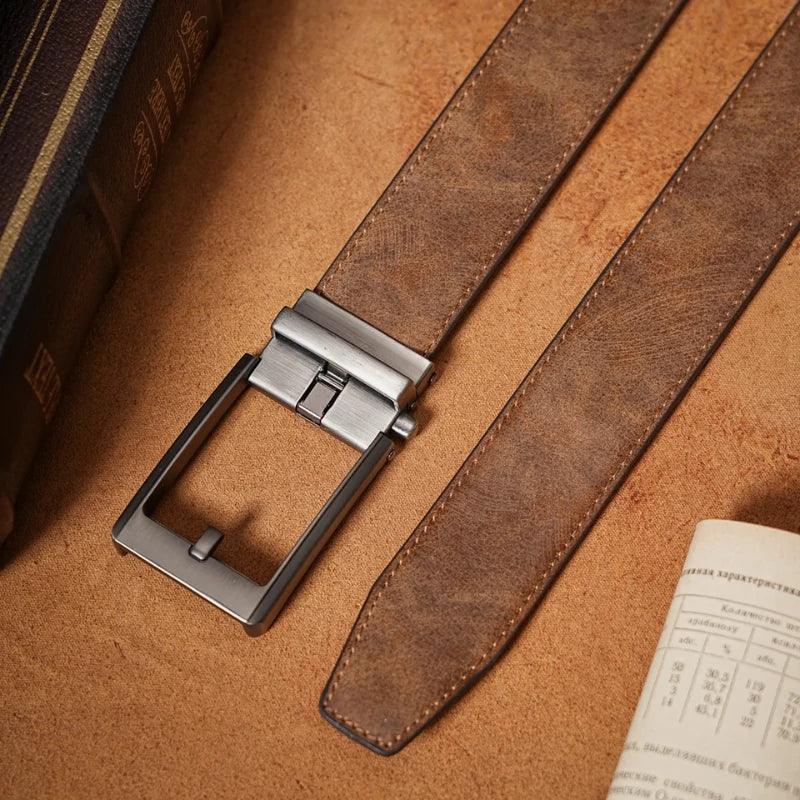 Cinto Masculino Social Automático Modena - Conhaque - hecrafted